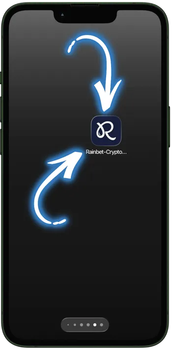 Rainbet Pronađite ikonu Rainbet na početnom zaslonu